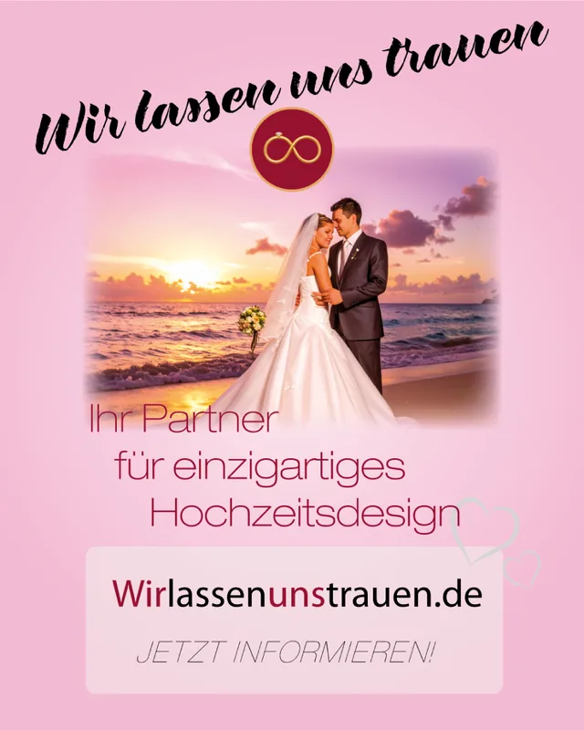 Wir lassen uns trauen: Brautpaar am Strand, Ihr Partner für einzigartiges Hochzeitsdesign
